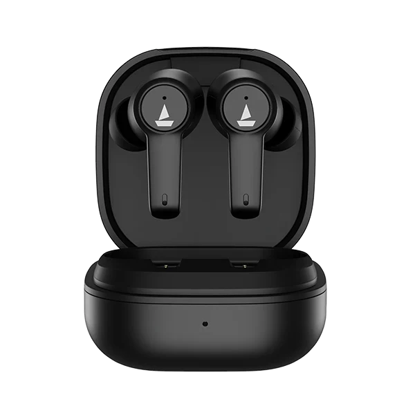 boAt Airdopes 411 ANC in Ear TWS Earbuds with Active Noise Cancellation, Upto 17.5 Hours Playback and ASAP Charge (Black Storm, True Wireless)