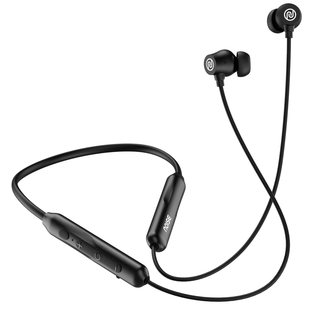 Noise Airwave Pro Bluetooth in Ear Neckband with Upto 32 dB ANC- 60H of  Playtime- Dual Device Pairing- Mic ENC for Calling- Low Latency(Upto  40ms)-