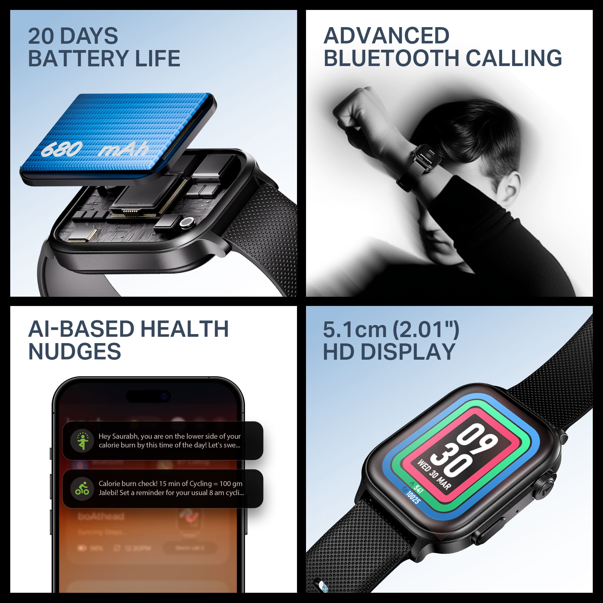 #Color_Active Black boAt Storm Infinity Max Smartwatch