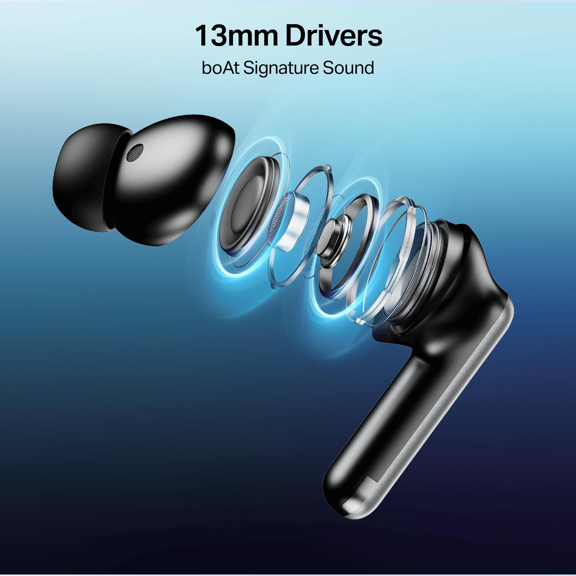 #Color_Carbon black boAt Airdopes