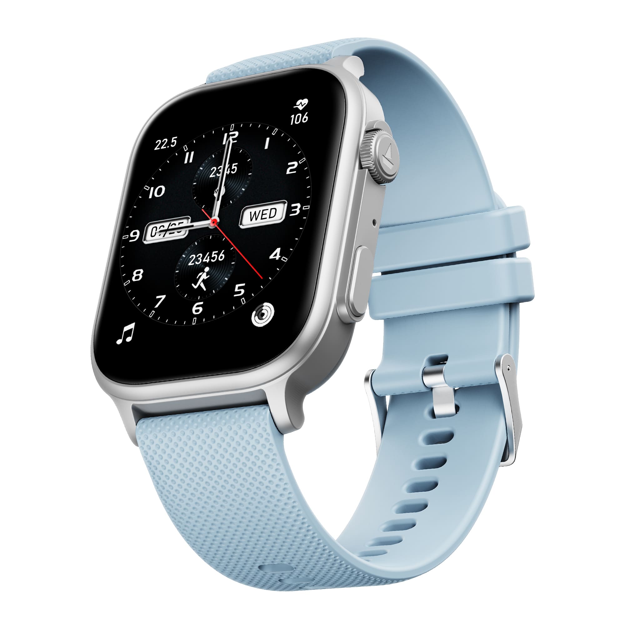 #Color_Sky Blue boAt Storm Infinity Max Smartwatch