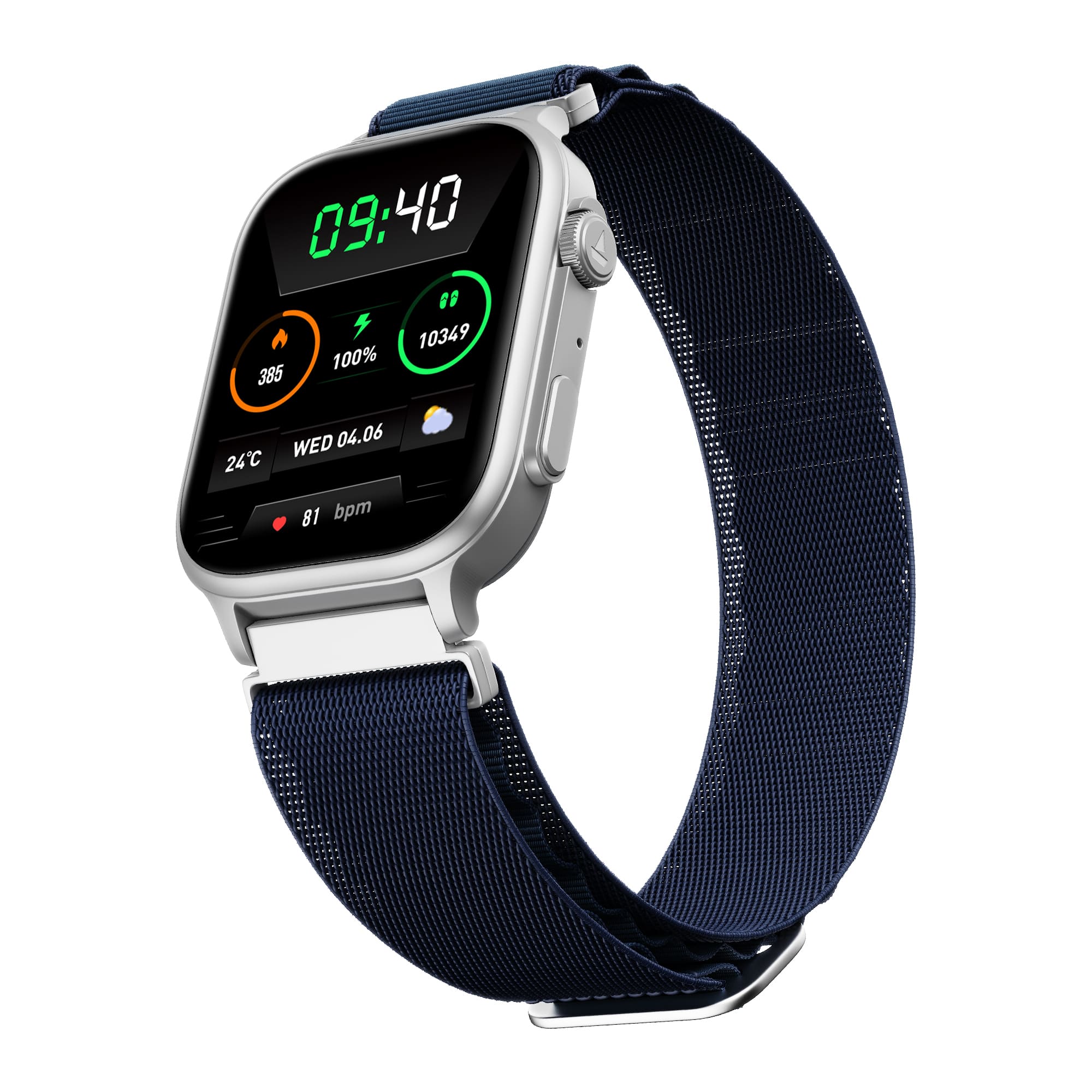 #Color_Sports Blue boAt Storm Infinity Max Smartwatch