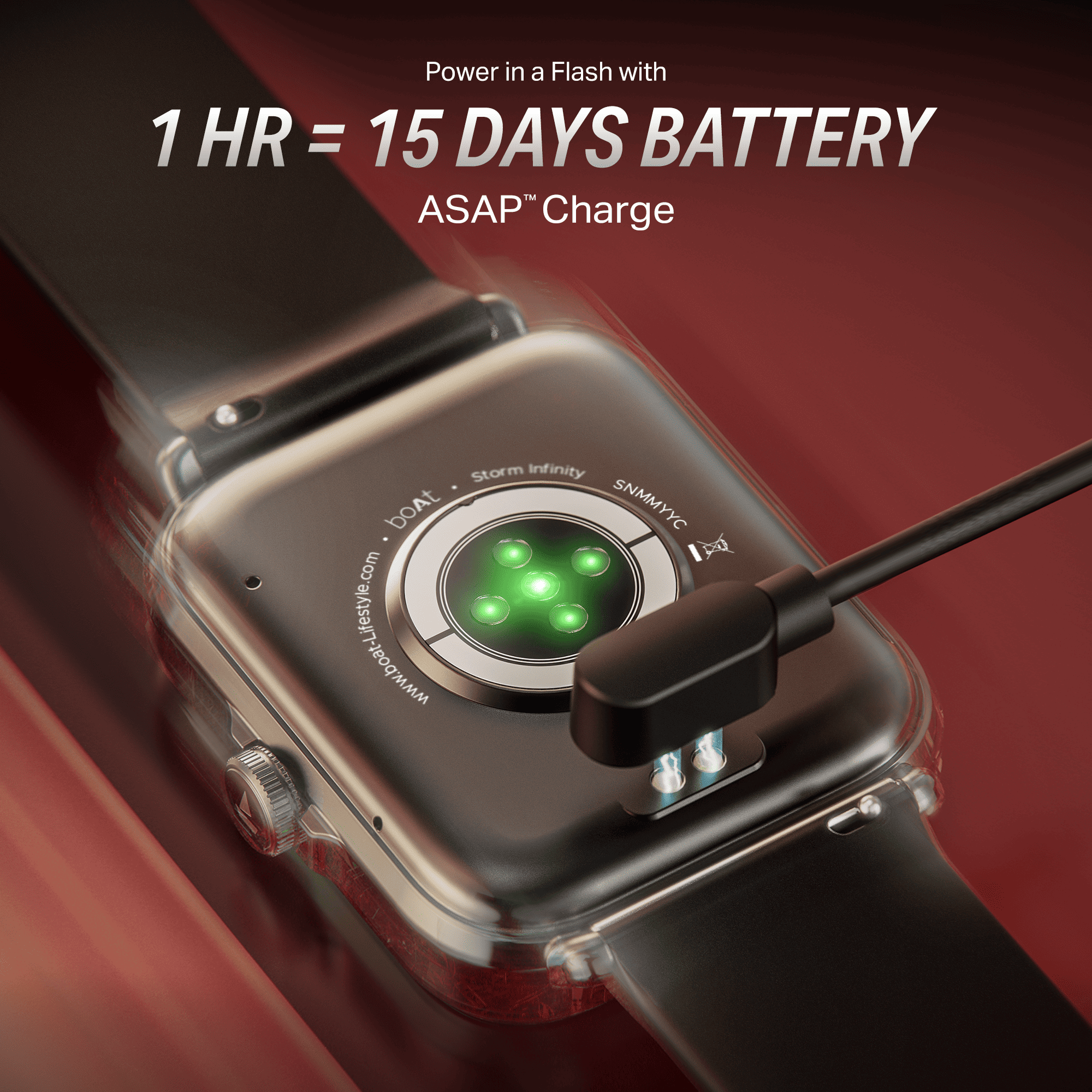 #Color_Active Black boAt Storm Infinity Smartwatch