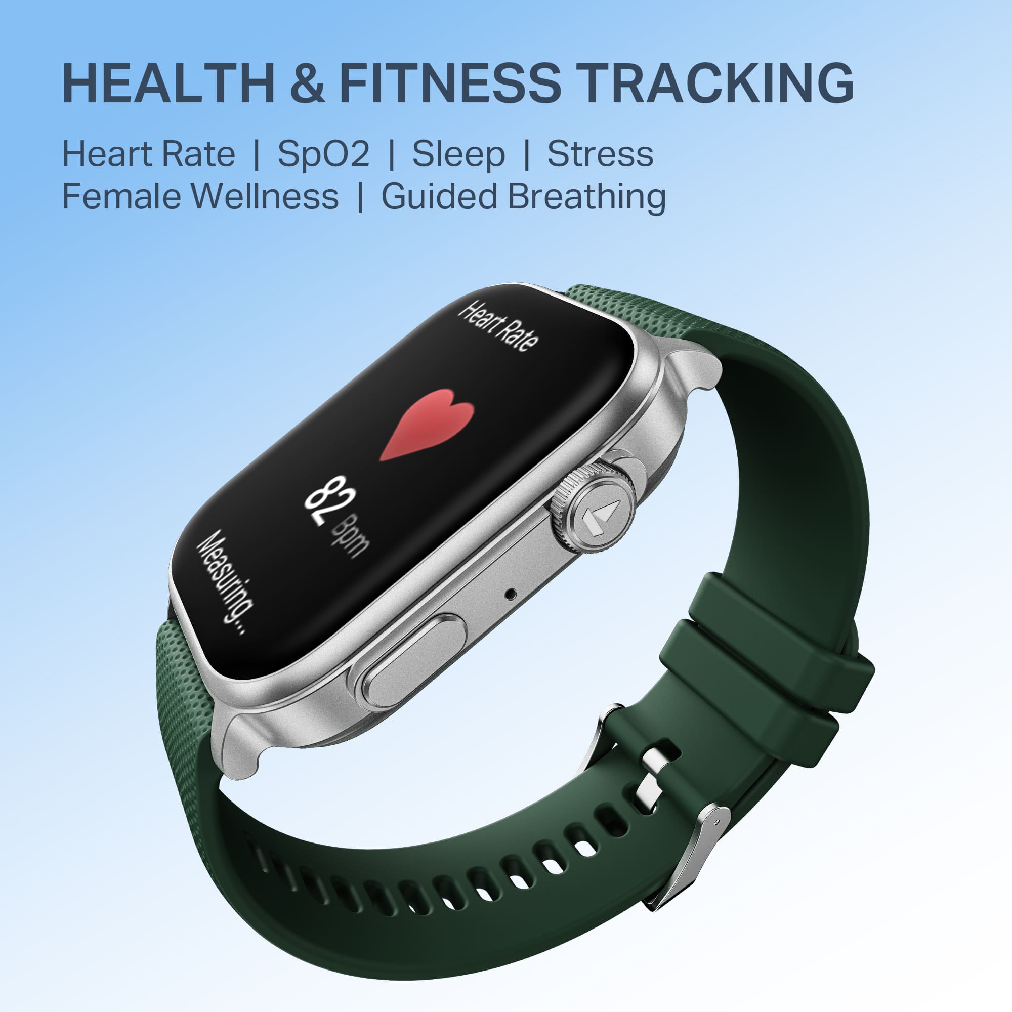 #Color_Deep Green boAt Storm Infinity Max Smartwatch