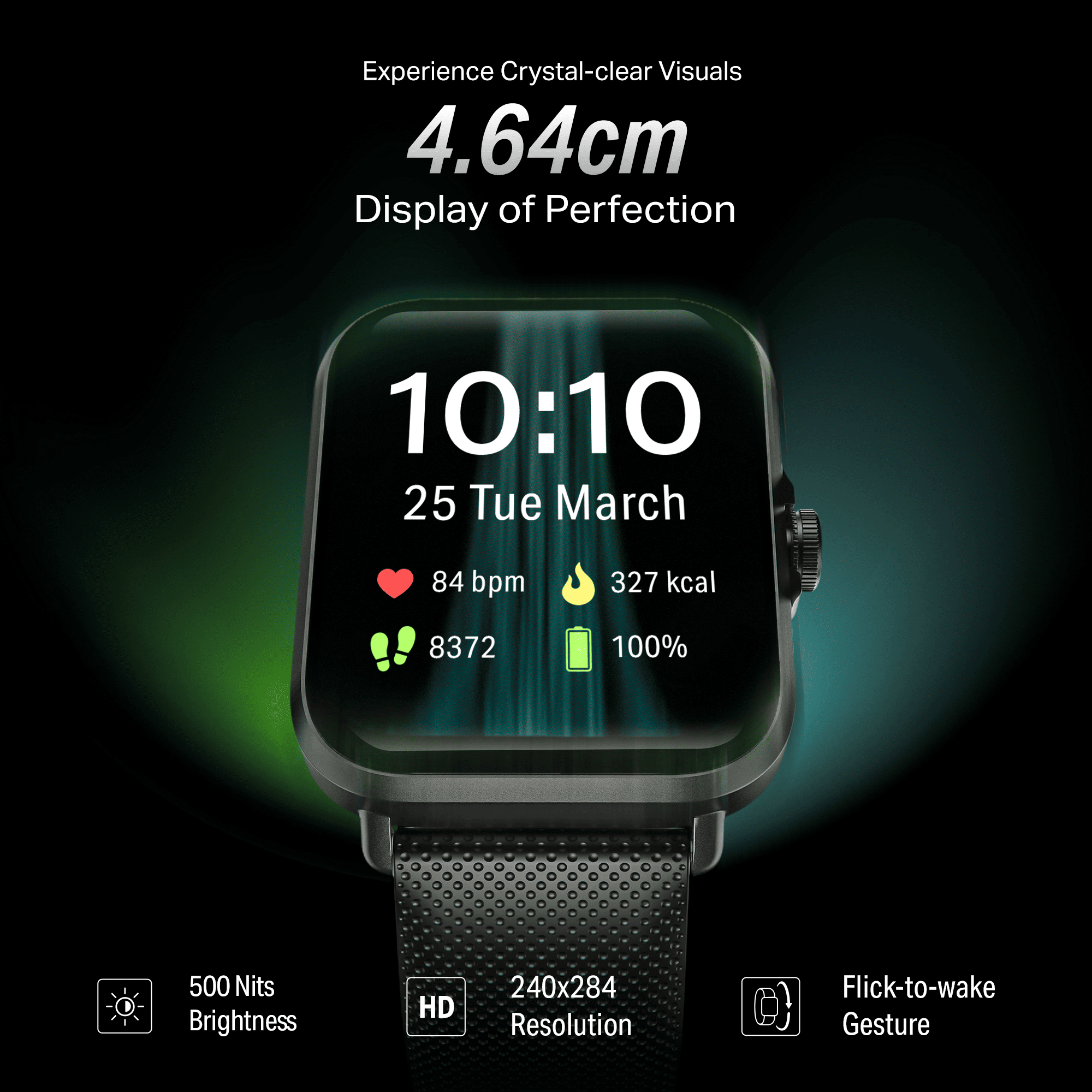 #Color_Active Black boAt Storm Infinity Smartwatch