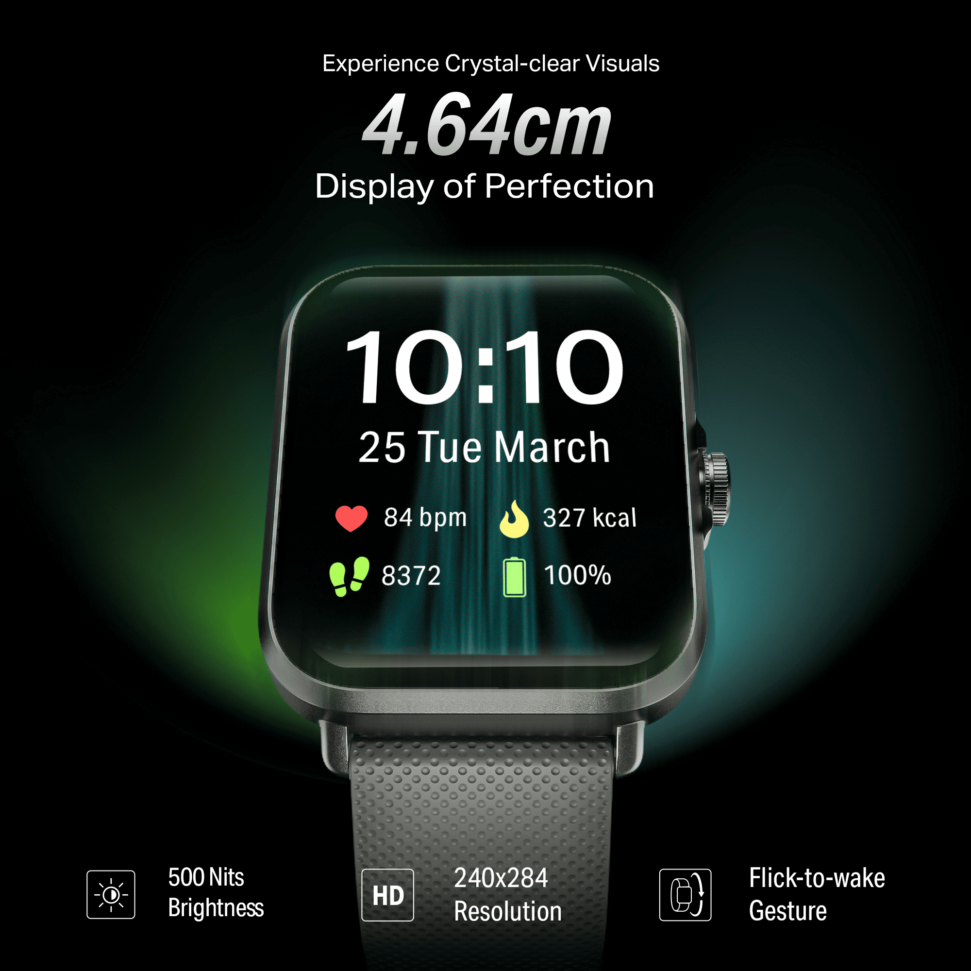 #Color_Silver Mist boAt Storm Infinity Smartwatch