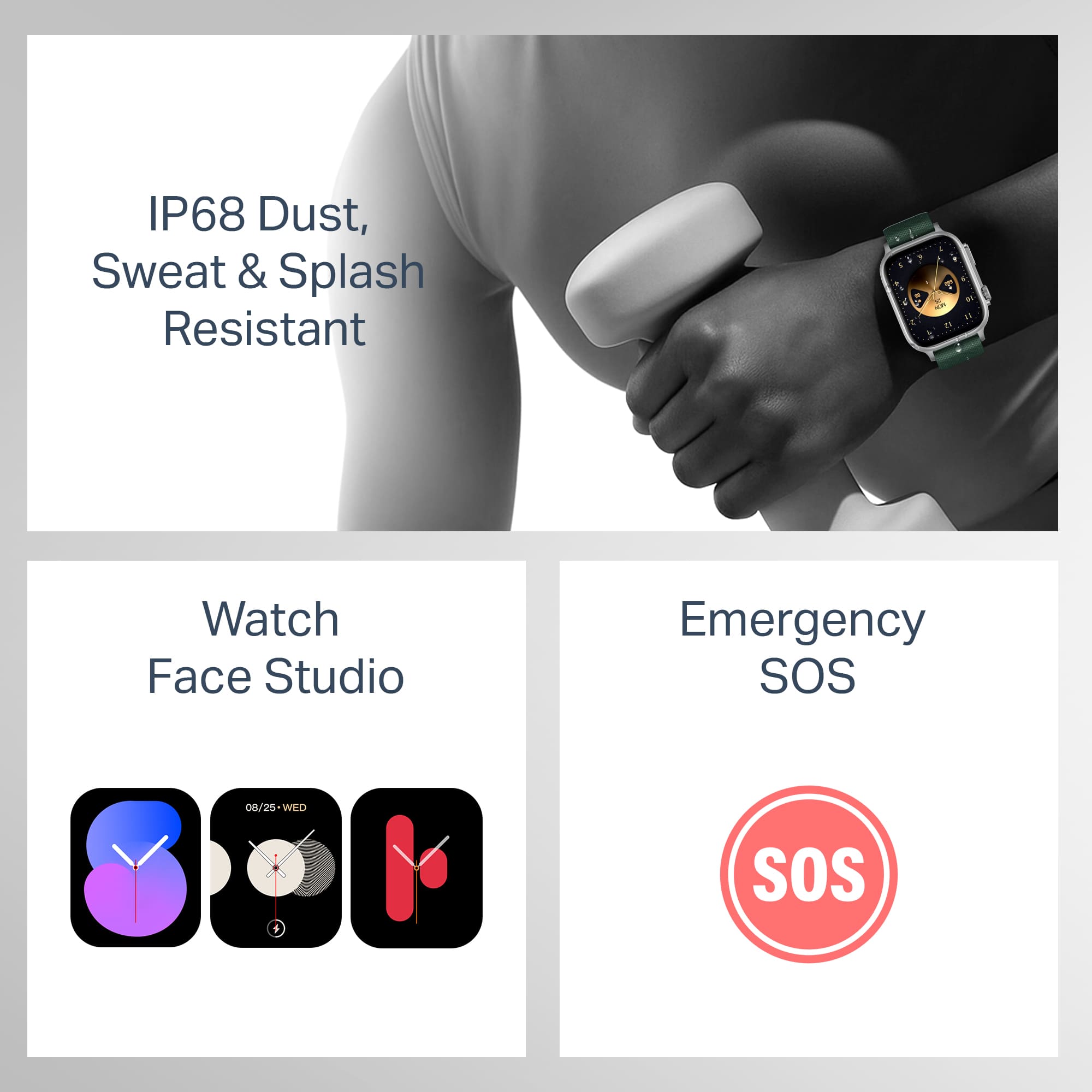 #Color_Deep Green boAt Storm Infinity Max Smartwatch