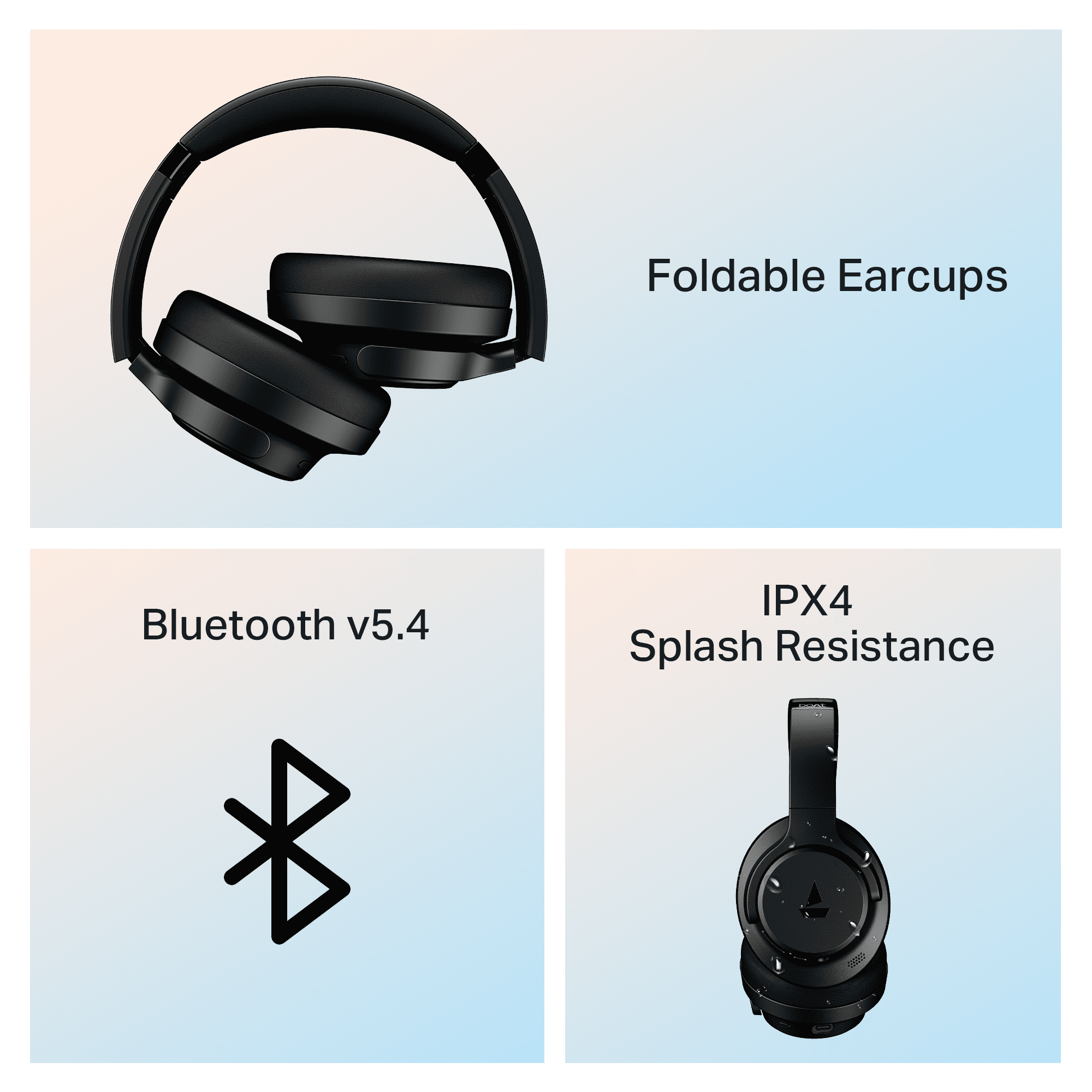 #Color_Cosmic black boAt Rockerz 512 ANC Headphones