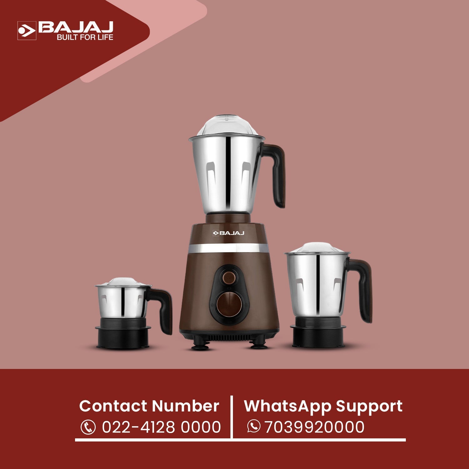 Bajaj Ninja Series PowerGrind 1000W Mixer Grinder