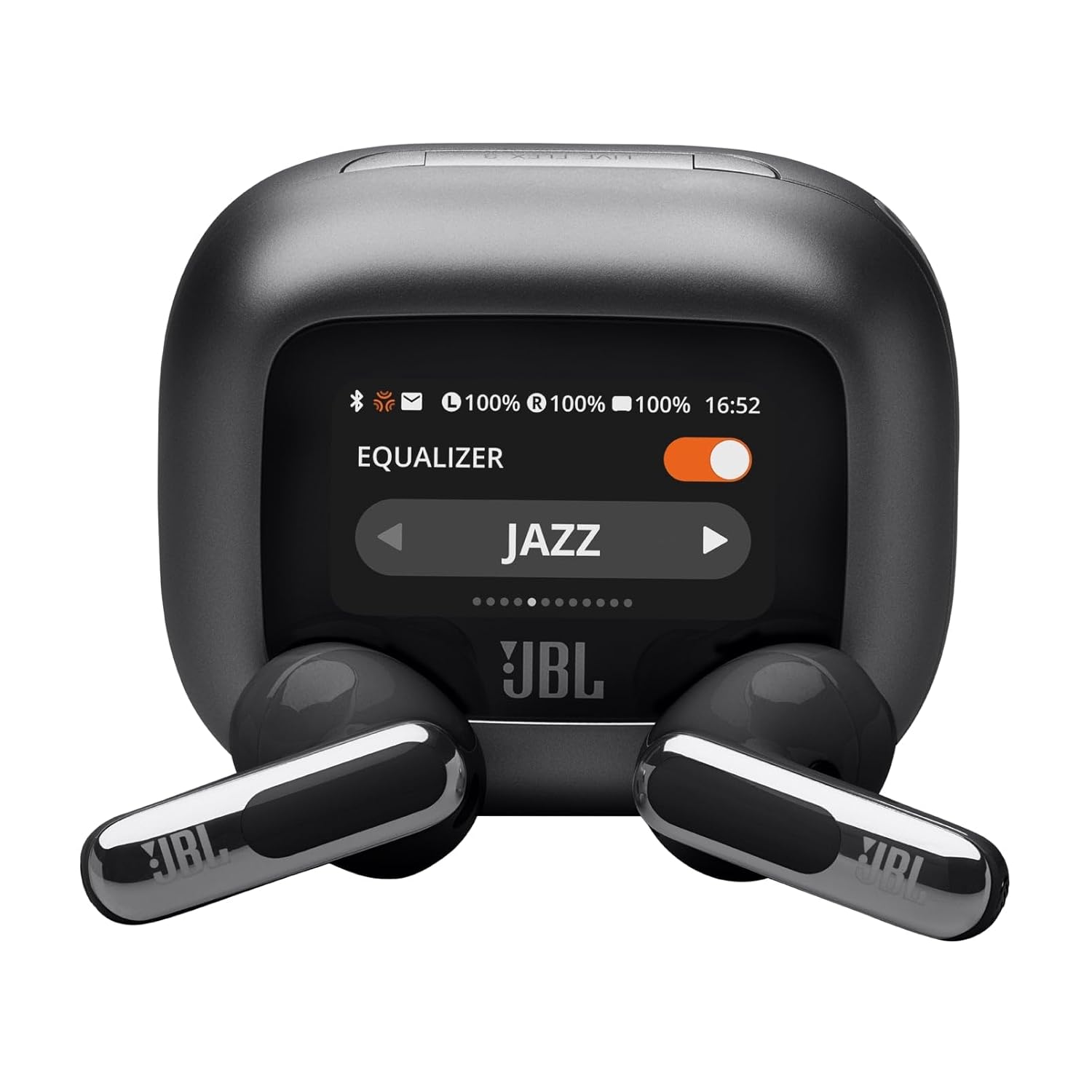 JBL New Launch Live Flex 3,Hi-Res Audio True ANC TWS,Smart Case with Touch Display,50H Playtime,Wireless Charging,6 Mic,Multipoint Connection,Ip55 Proof,in Ear Headphones App,Personi-Fi 3.0