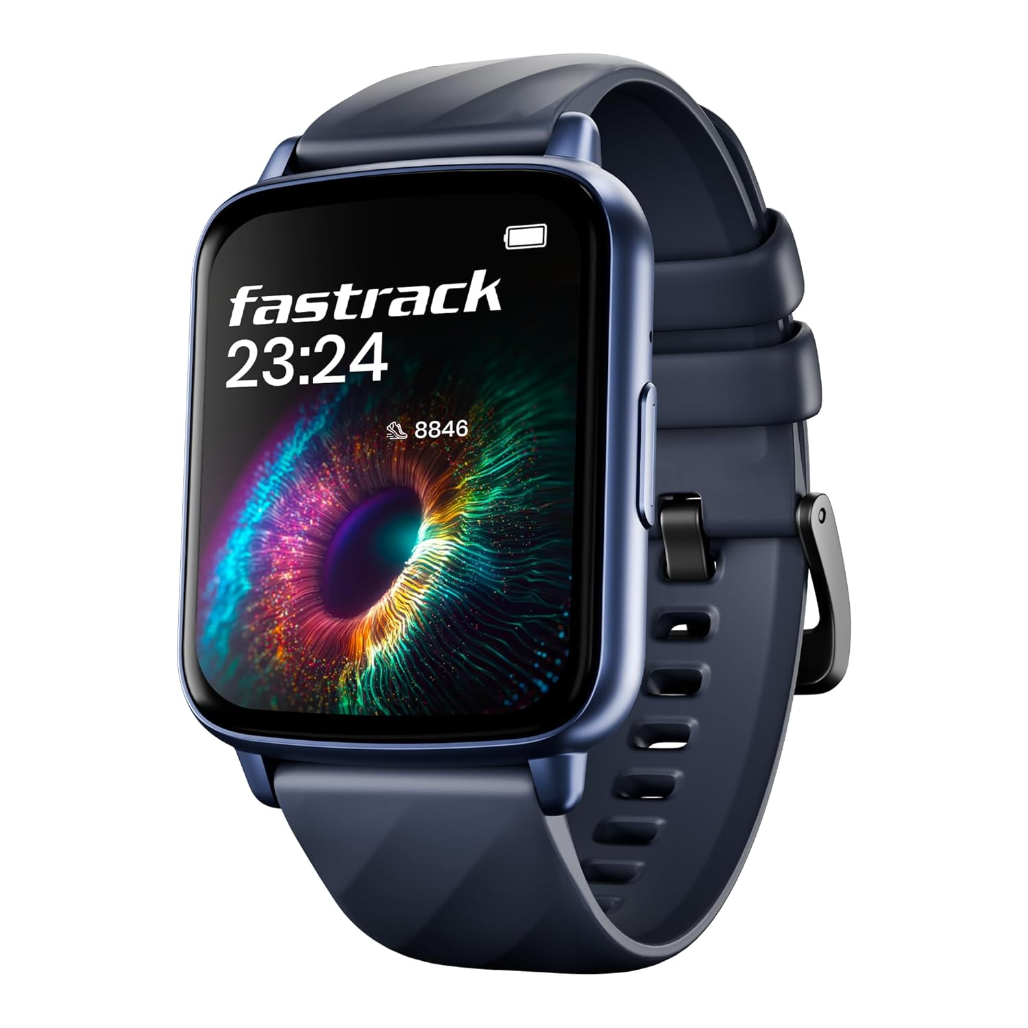 Fastrack Volt S1 Smart Watch for Man and Women Latest with 1.83" Display, Silicone Strap, BT Calling, 100+ Sports Modes, Heart Rate, SpO2, IP68, Ideal Smartwatch for Boys and Girls