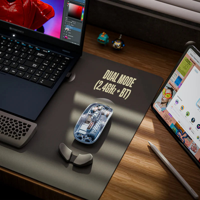 Zebronics Zeb-Sheer 10 Wireless Mouse Blue | Dual Mode Bluetooth