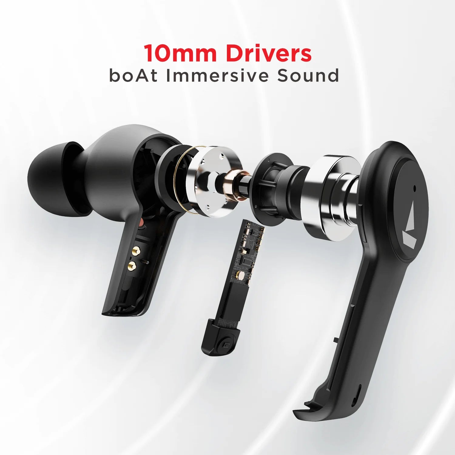 boAt Airdopes 411 ANC in Ear TWS Earbuds with Active Noise Cancellation, Upto 17.5 Hours Playback and ASAP Charge (Black Storm, True Wireless)