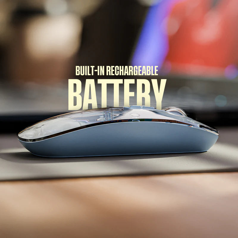 Zebronics Zeb-Sheer 10 Wireless Mouse Blue | Dual Mode Bluetooth