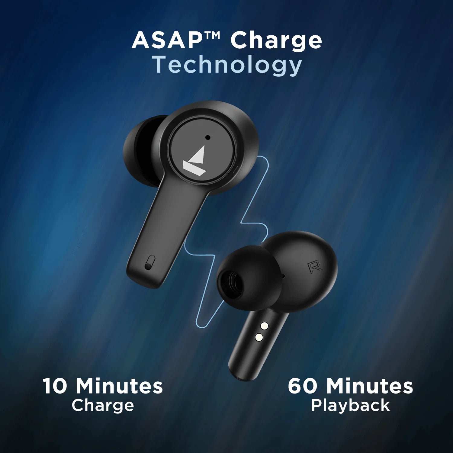 boAt Airdopes 411 ANC in Ear TWS Earbuds with Active Noise Cancellation, Upto 17.5 Hours Playback and ASAP Charge (Black Storm, True Wireless)
