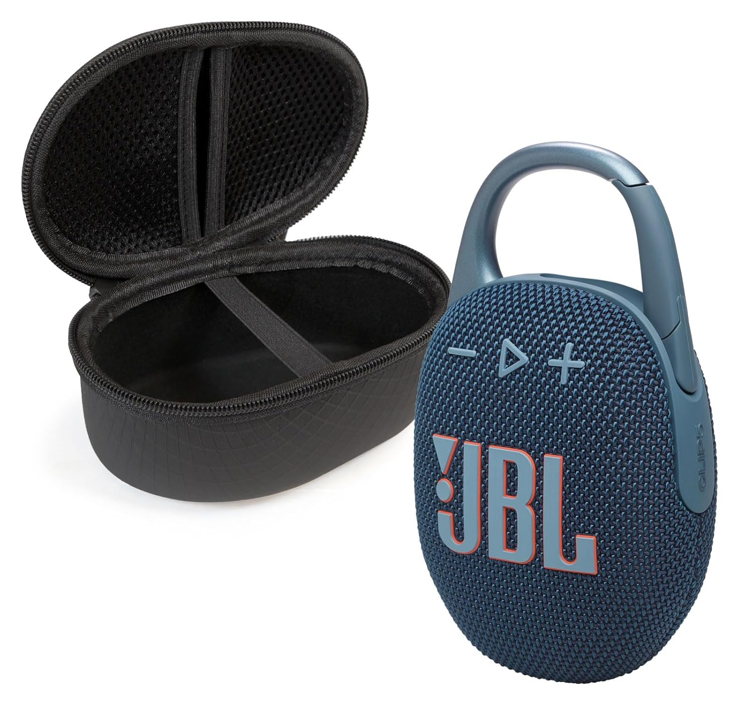 JBL Clip 5 Bluetooth Speaker and divvi! Protective Case