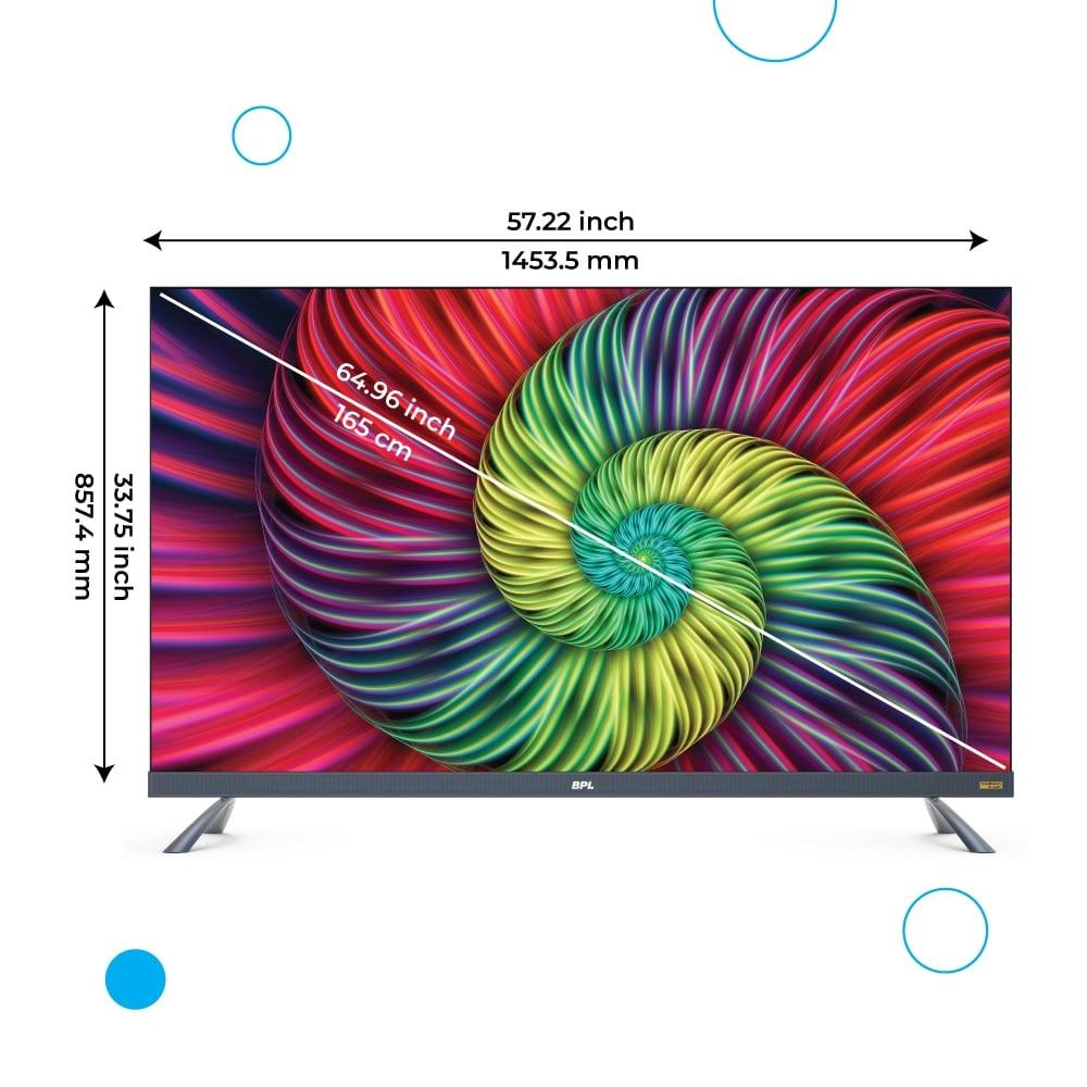 BPL 65 Inch QLED 4K Smart TV