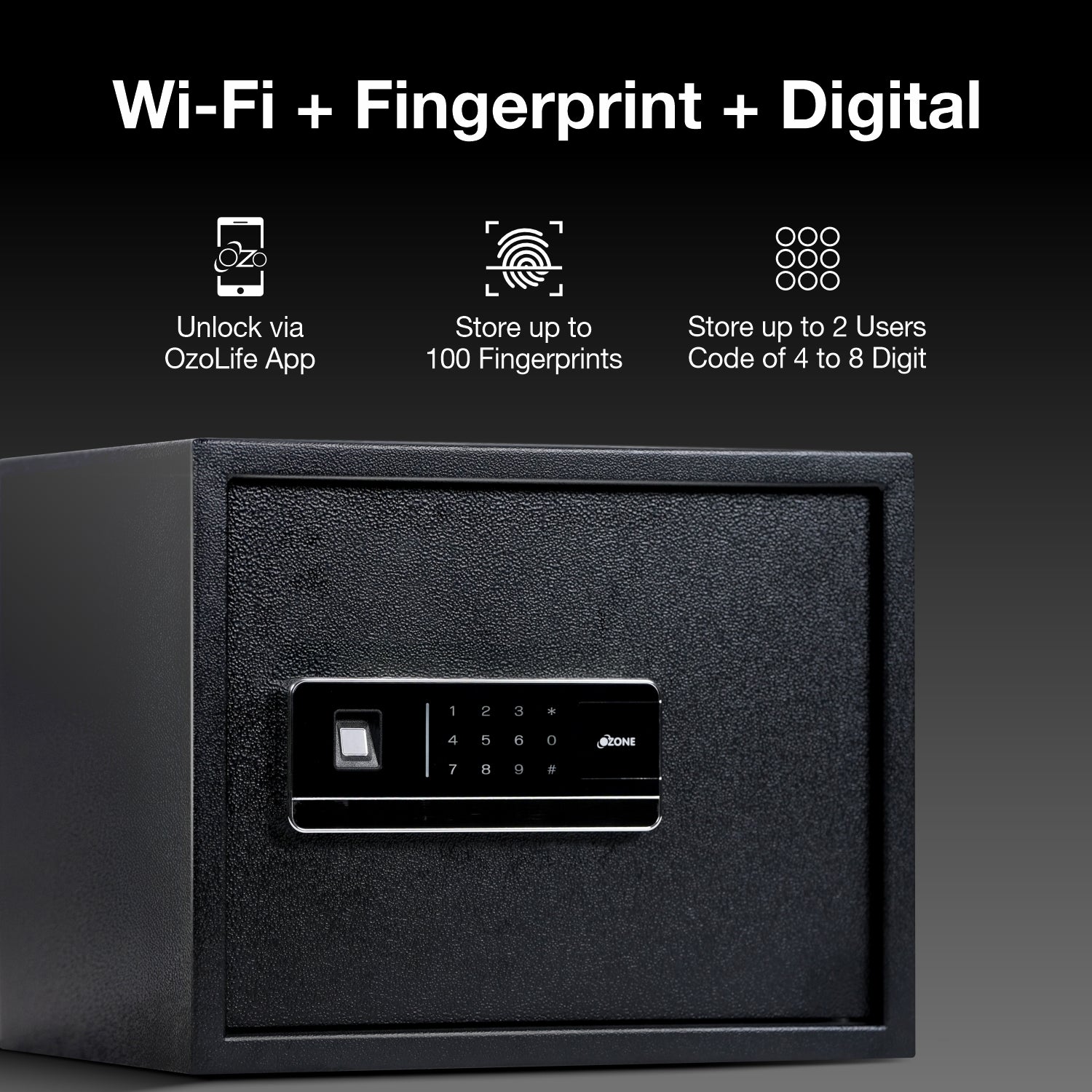 Ozone 30 Litres Wi-Fi Safe Locker