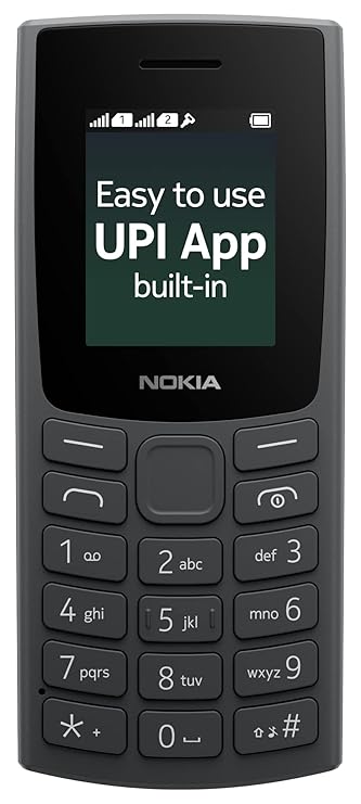 Nokia All-New 105 Dual Sim Keypad Phone with Built-in UPI Payments, Long-Lasting Battery, Wireless FM Radio(TA-1570)