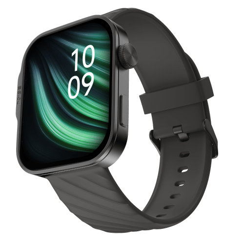 ColorFit Caliber 3 Plus Smartwatch, Bright and Brilliant 1.96 Amoled Display, Long-Lasting Battery