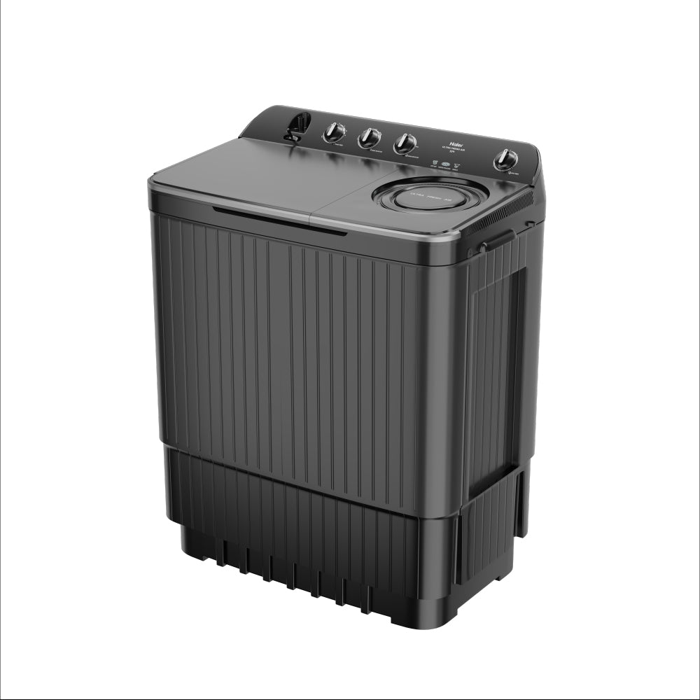 Haier HTW100-196BK 10 Kg Semi Automatic Top Load Washing Machine