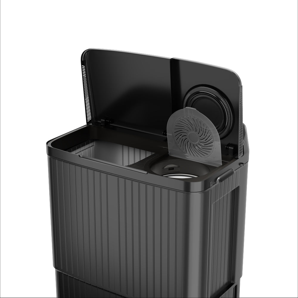 Haier HTW100-196BK 10 Kg Semi Automatic Top Load Washing Machine