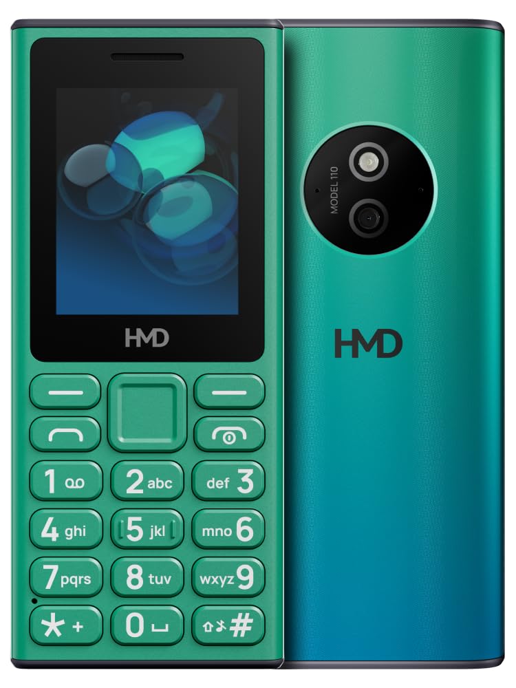 HMD 110 Keypad Phone with Built-in Scan & Pay UPI App, Rear Camera, Long-Lasting Battery, Wireless FM Radio