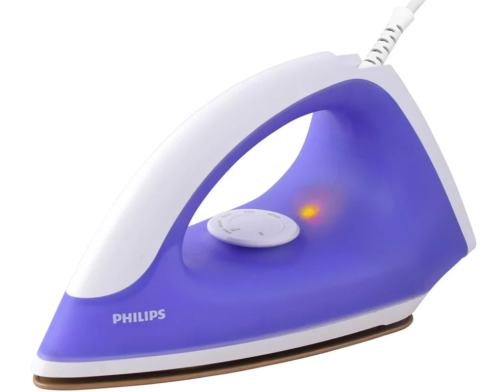 Philips GC098 Classic Dry Iron – 750W Powerful Heating- Non Stick Soleplate- Lightweight Design- and Stylish Purple Finish