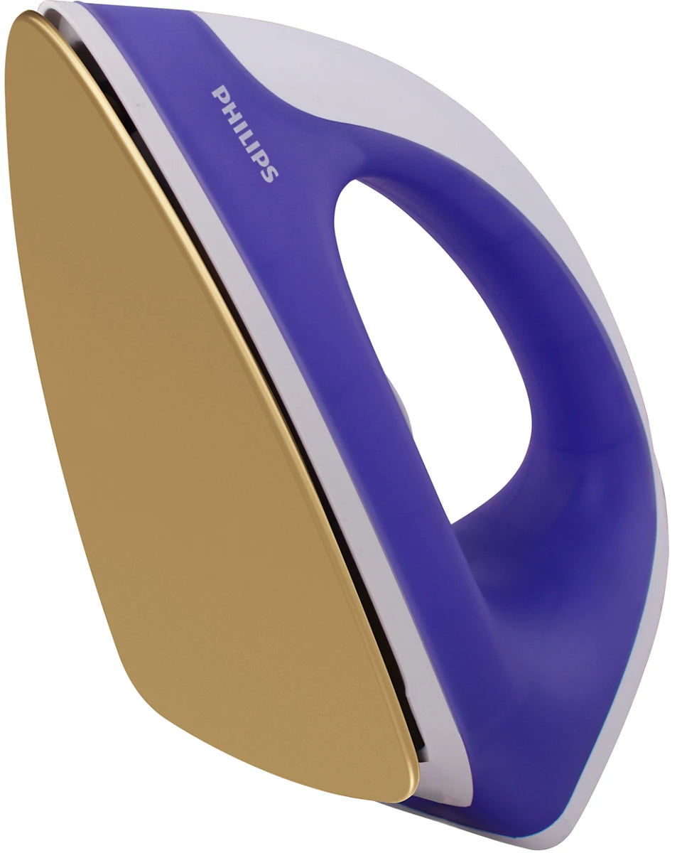 Philips GC098 Classic Dry Iron – 750W Powerful Heating- Non Stick Soleplate- Lightweight Design- and Stylish Purple Finish