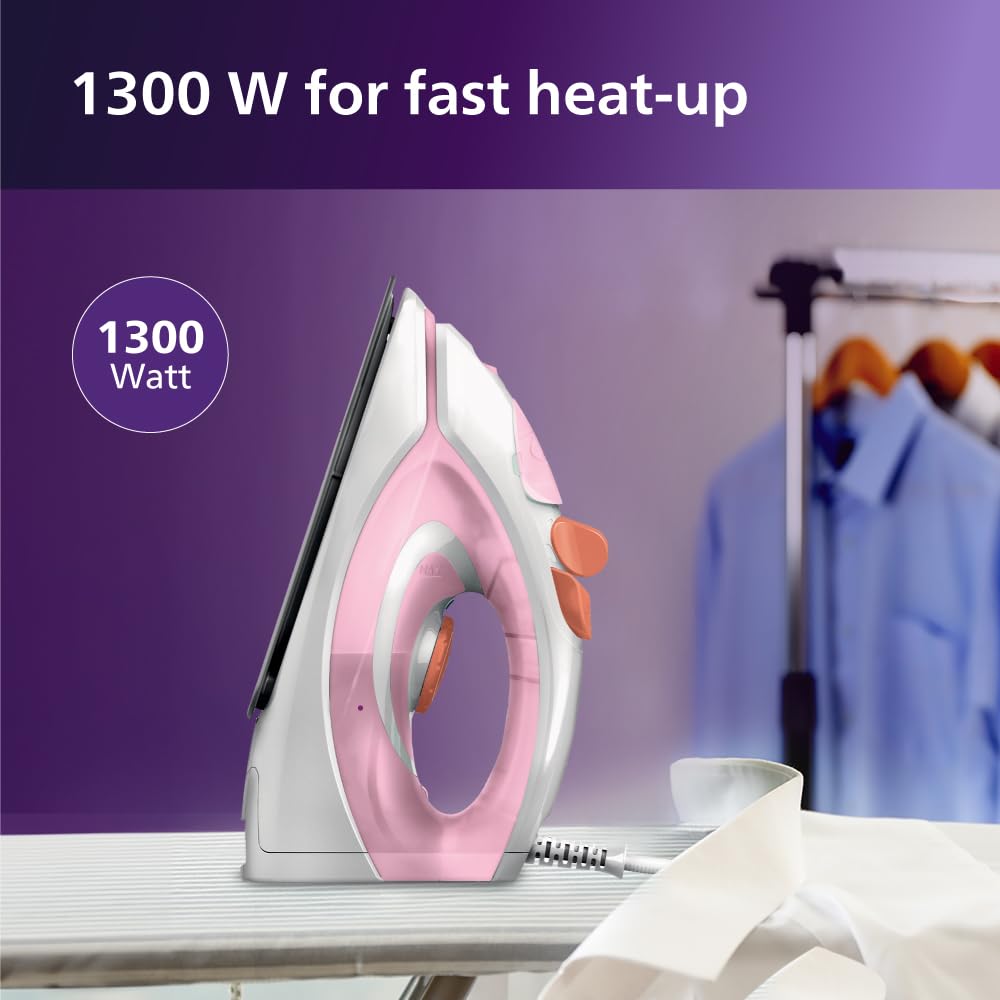 PHILIPS Plastic Gc1920/28 1300 Watts Non Stick Soleplate Steam Iron