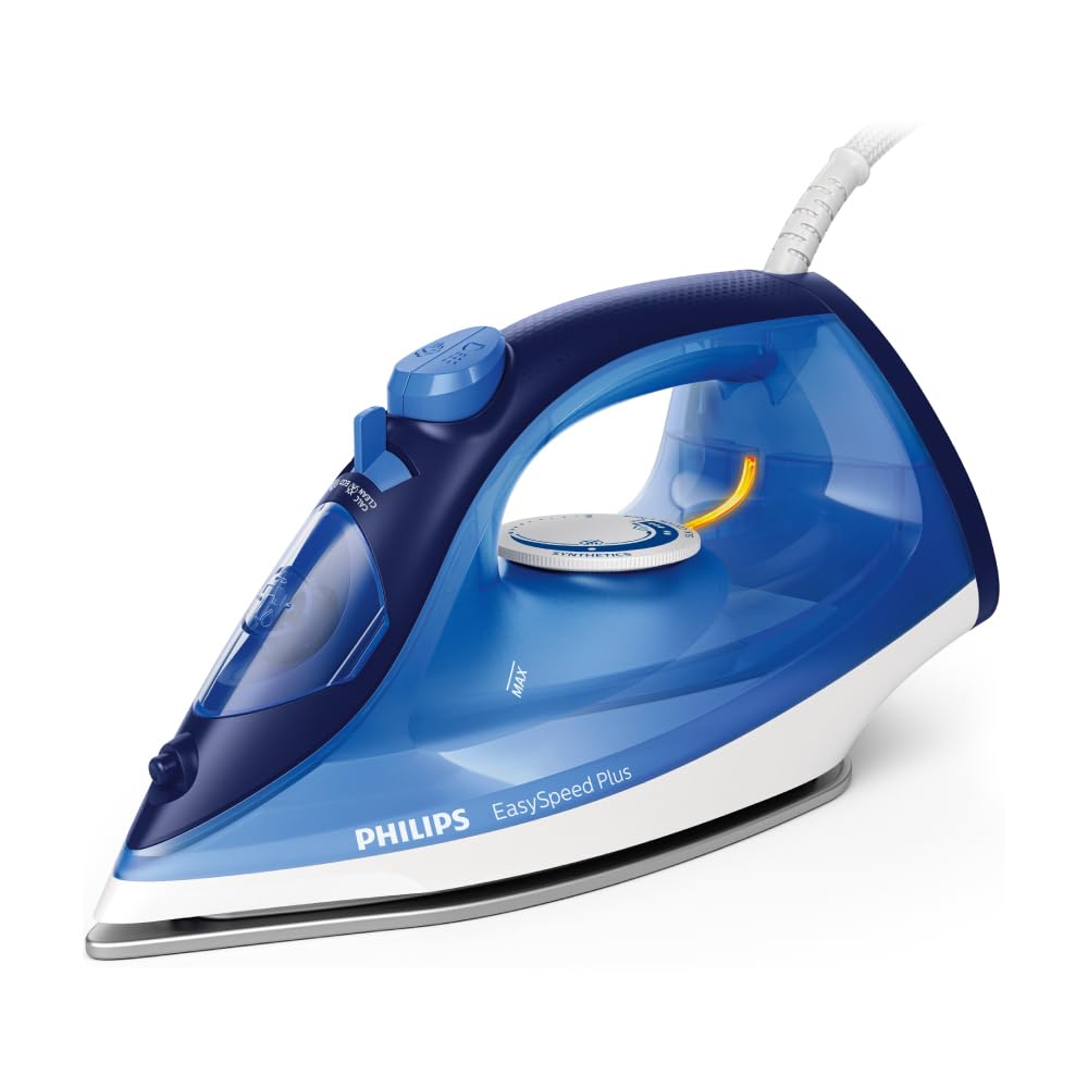 PHILIPS Steam Iron Gc2145/20 2200 Watts- From Worlds No.1 Ironing Brand*- Scratch Resistant Ceramic Soleplate- Steam Rate Of Up To 30 G/Min- 110 G Steam Boost- Drip Stop Technology