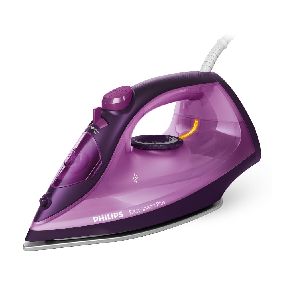 PHILIPS Easyspeed Plus Steam Iron Gc2147/30 2400 Watts- Quick Heat Up With Up To 30 G/Min Steam- 150G Steam Boost- Scratch Resistant Ceramic Soleplate- Vertical Steam- Drip Stop
