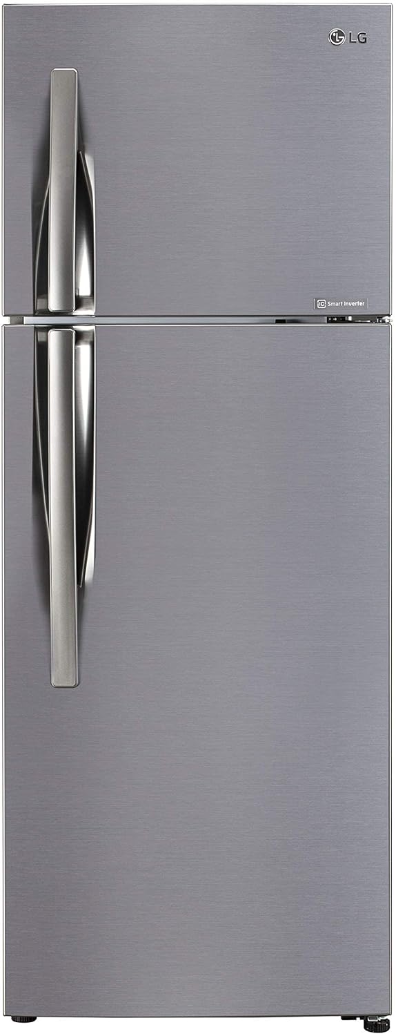LG 291 L Frost Free Double Door 2 Star Refrigerator  (Shiny Steel- GL-C322KPZY)