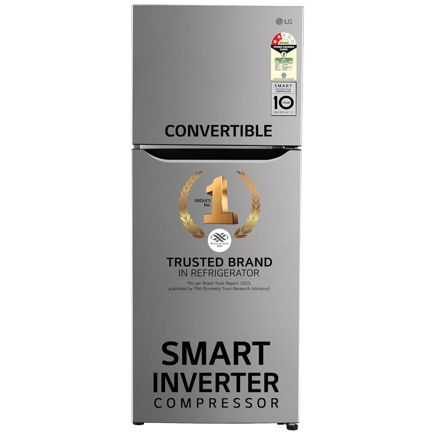 LG 322 L 2 Star Smart Inverter Frost-Free Double Door Refrigerator (GL-N342SDSY- Dazzle Steel- Express Freeze)