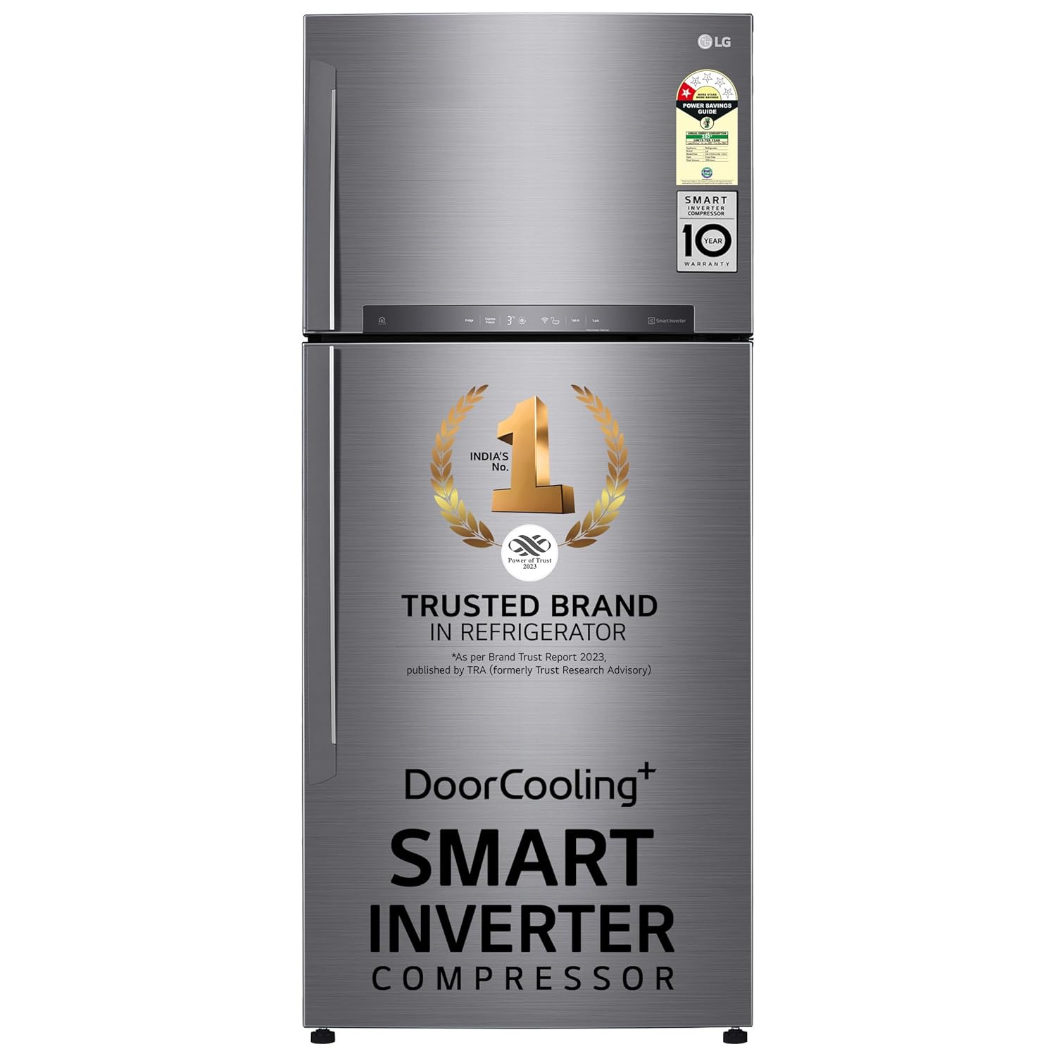LG 506 L 1 Star Frost Free Inverter Wi-Fi Double Door Refrigerator (GN-H702HLHM- Platinum Silver3- With Hygiene Fresh+ & Door Cooling+)