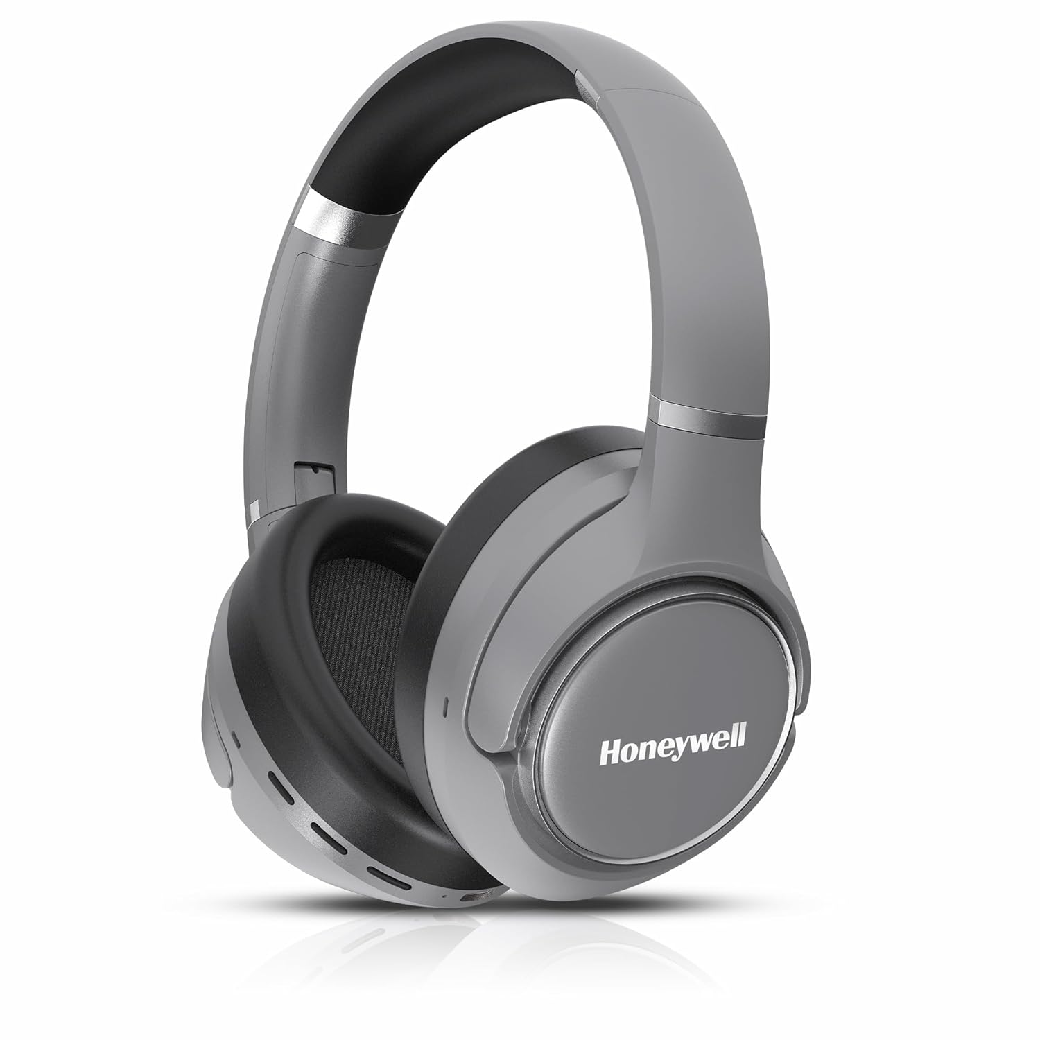 Honeywell New Launch Trueno U20 Bluetooth v5.4 Over-Ear Headphones with Mic  Hybrid ANC  Spatial Audio &Head Tracking  70H Playback  High-Res Sound  Dual Pairing  40ms Low Latency  Quad Cable-Silver
