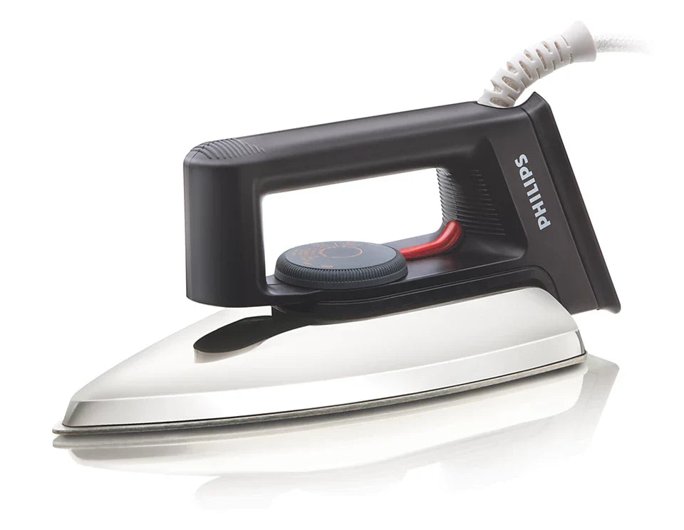 PHILIPS Dry Iron HD1134/28 (World no. 1 Ironing Brand) Powerful 750 Watts for Fast heat up- Temperature controlled thermostat for all fabrics