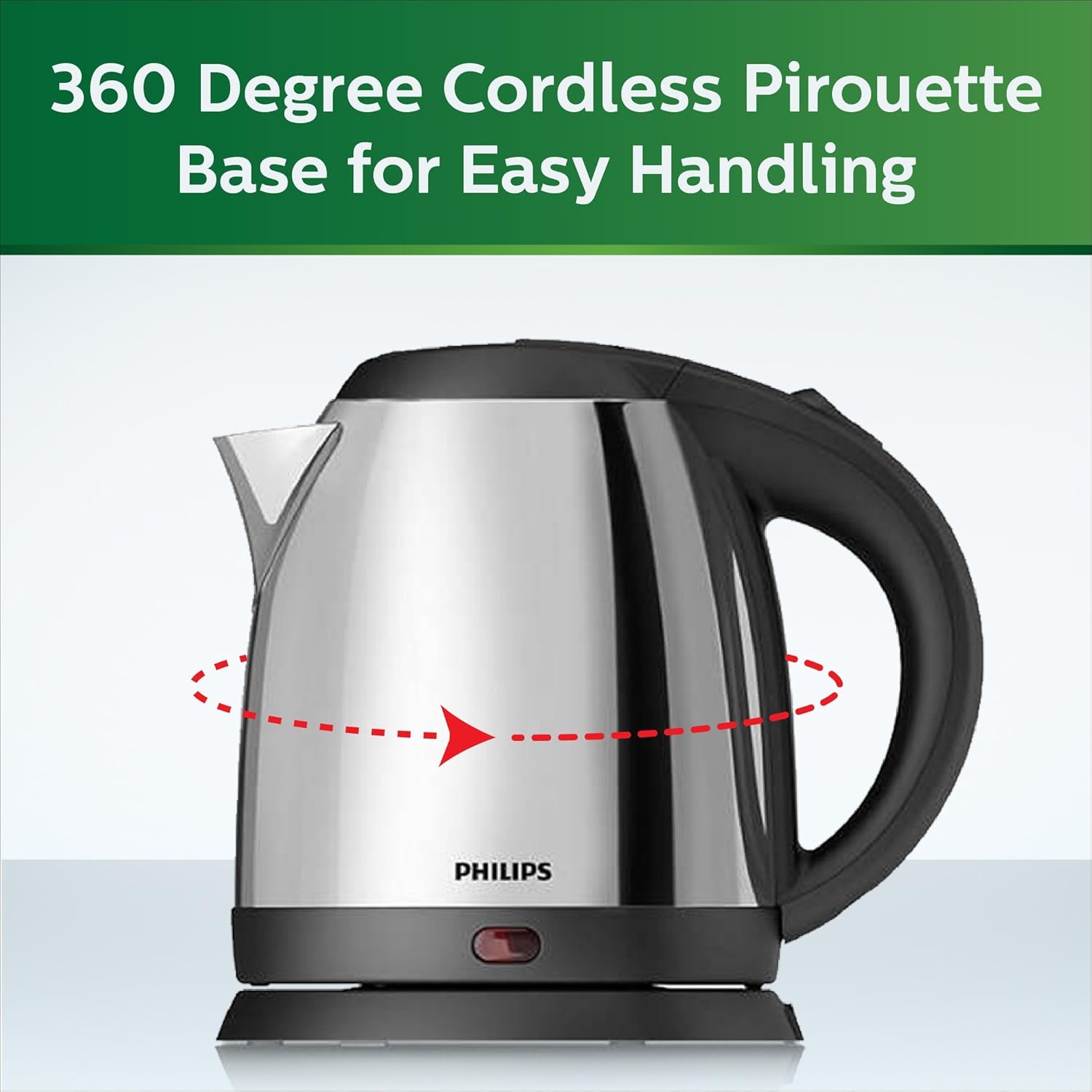 Philips HD9306/06 1.5 Litre Electric Kettle – Fast Boiling- Stainless Steel Body- Auto Shut Off- Cool Touch Handle- and Multicolor Design