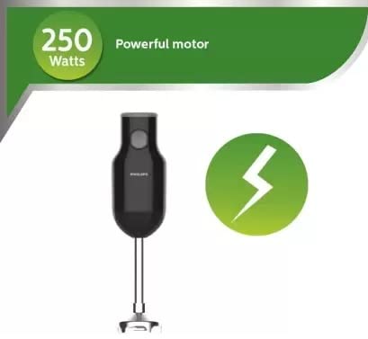 PHILIPS Alloy Steel Hl1655/02 Hand Blender 250W Black- 250 Watts
