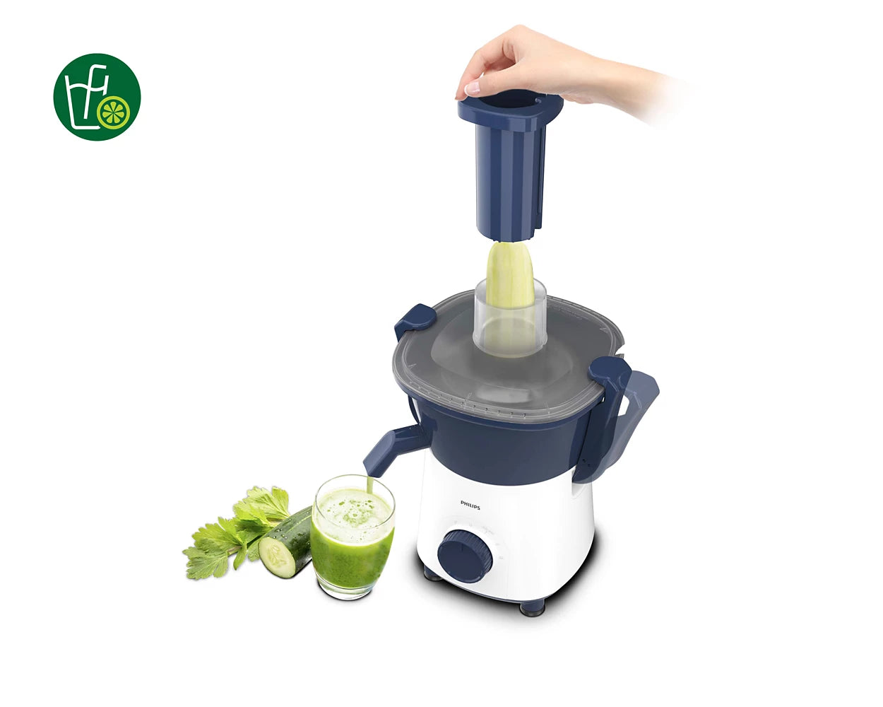 PHILIPS ATON 500 W Juicer  (HL7566/00 | DEEP AZUR)