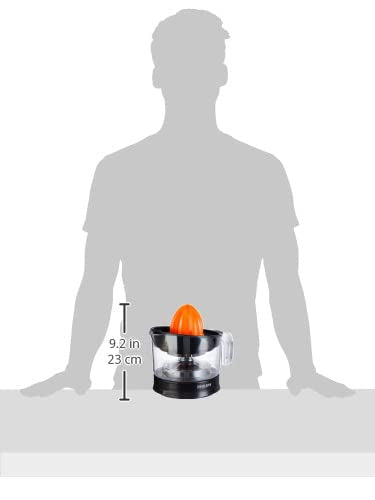 Philips Citrus Press Juicer HR2777/00- 0.5 Litre- 2 Sized Cones for different size fruit