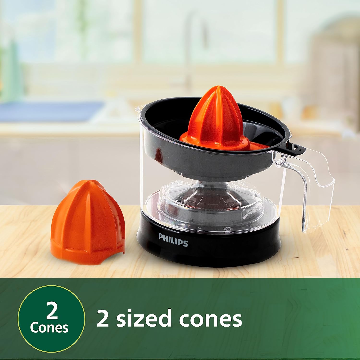 PHILIPS Citrus Press Juicer HR2788/00- Black & Transparent- Medium