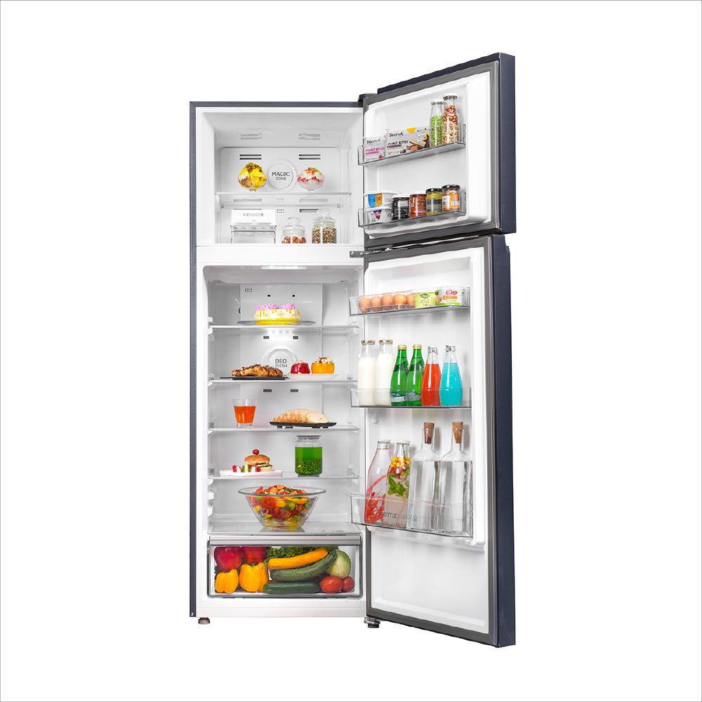 Haier 358L 2 Star Steel Double Door Refrigerator - HRF-4082BLUSA-P