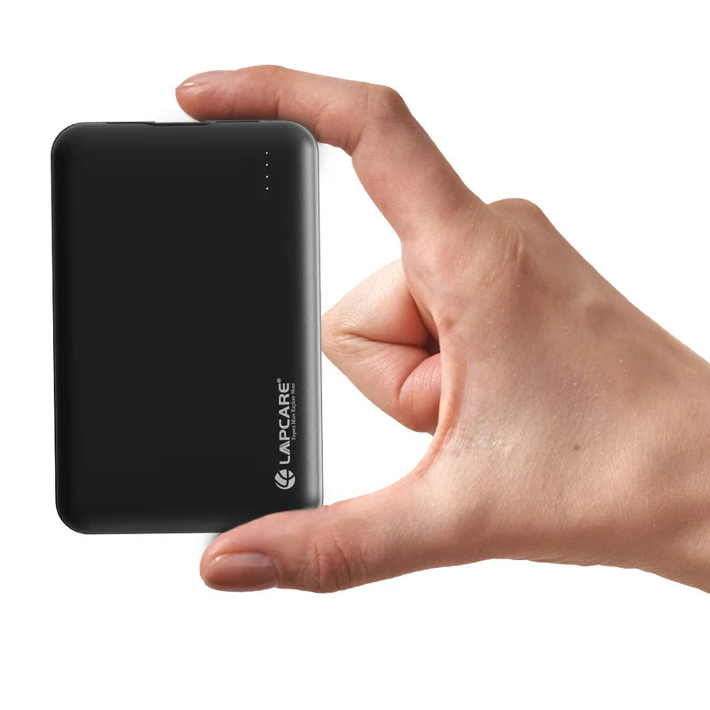 LAPCARE Ginne-II 20000mAh Slim 22.5w PD Fast Charging Power Bank | Dual Port (Type-C + USB) | LED Indicator | Small Pocket Friendly Metal Design for iPhone, Android & Other Devices