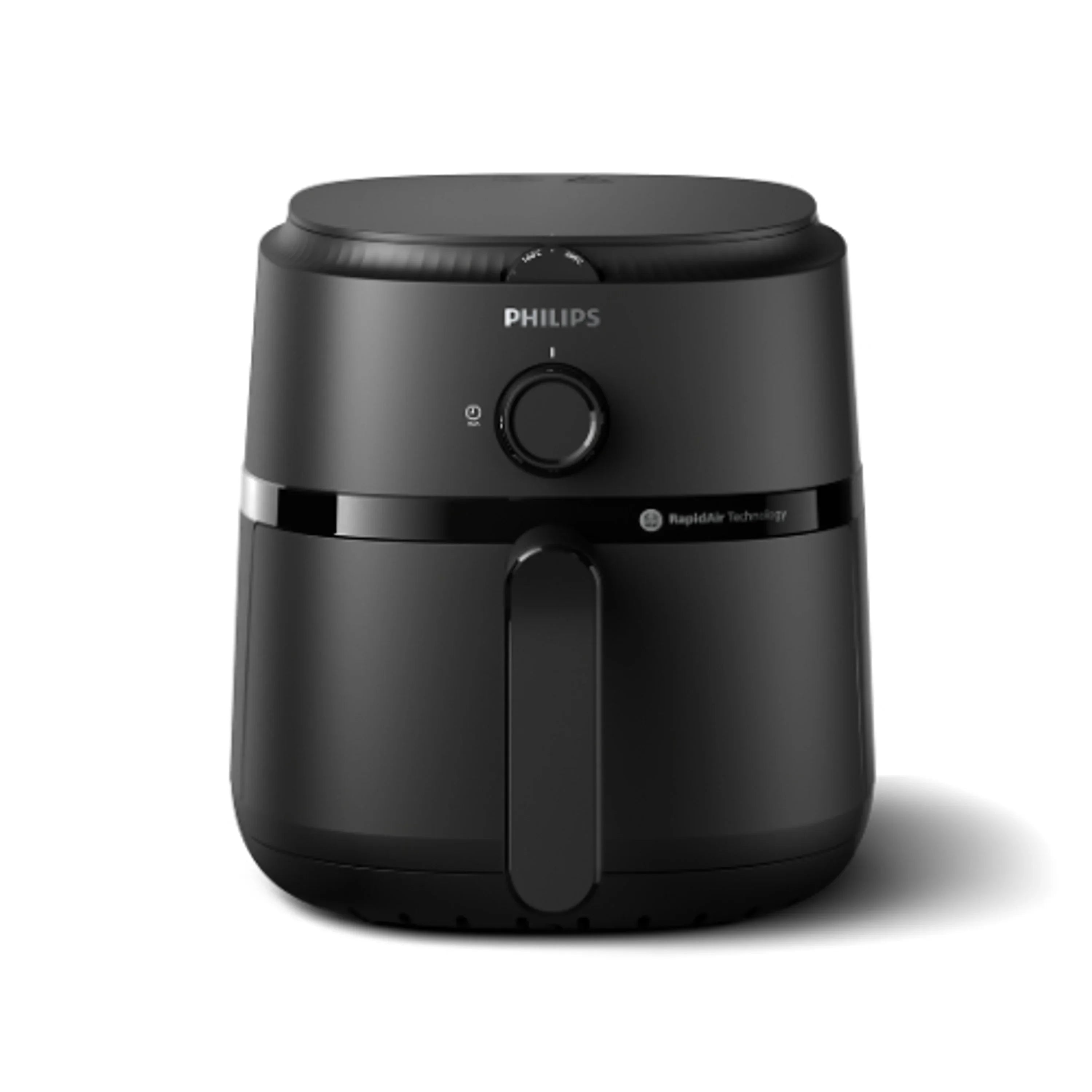 PHILIPS Air Fryer NA120/00, uses up to 90% less fat, 1500W, 4.2 Liter, with Rapid Air Technology (Black), Large