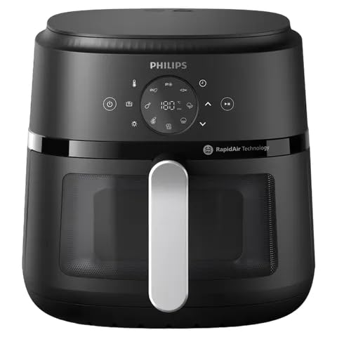 PHILIPS NA221/00 4.2L 1500 Watt Digital Air Fryer with Rapid Air Technology (Black)  NA221/00