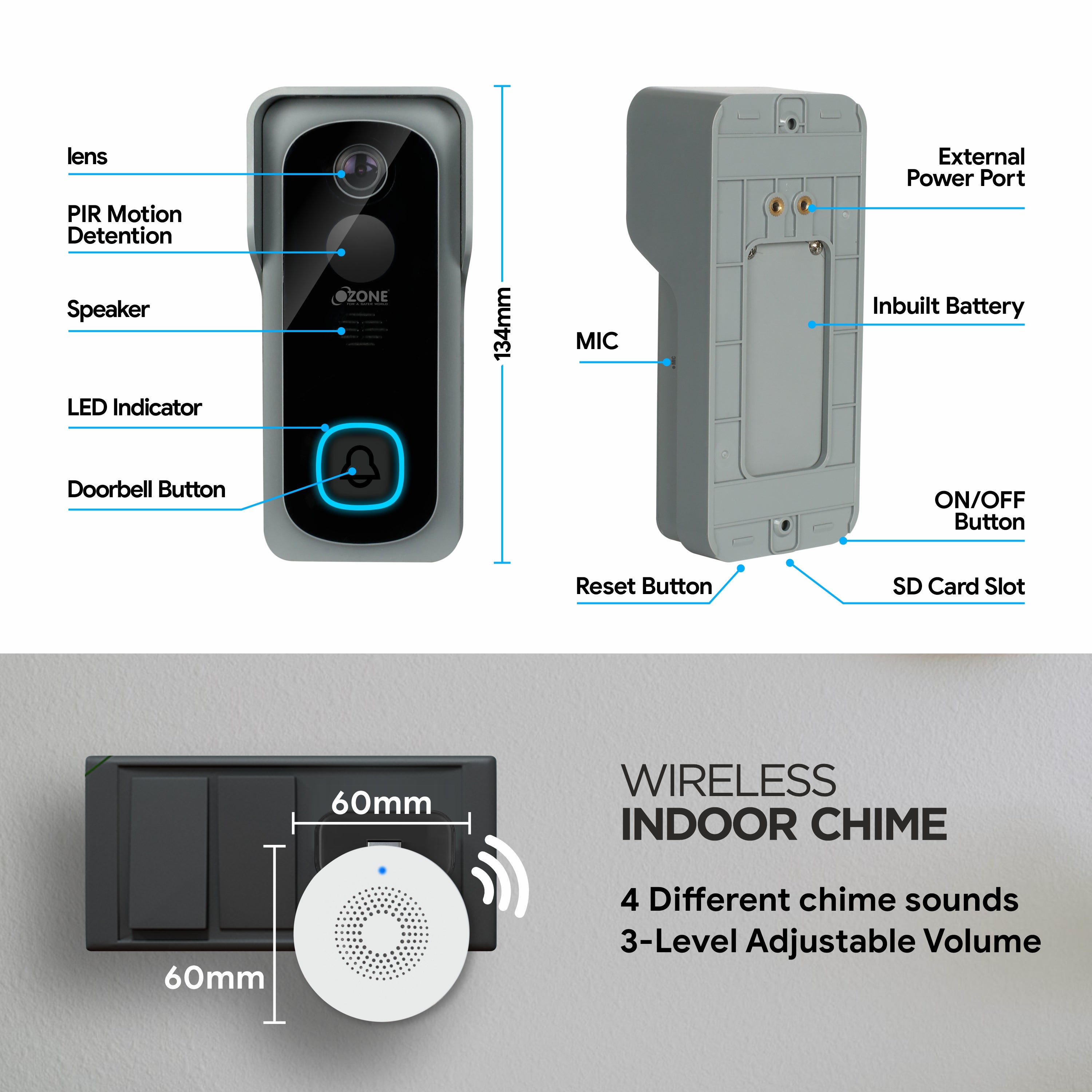 Ozone WDB Video Doorbell
