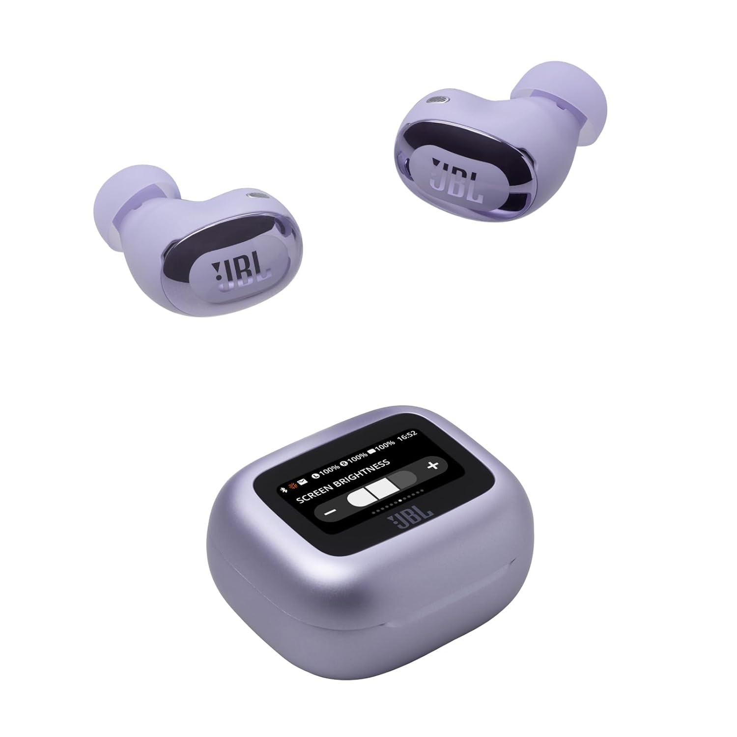 JBL New Launch Live Buds 3 TWS,Hi-Res Audio True ANC Earbuds,Smart Case with Touch Display,40H Playtime,Wireless Charging, 6 Mic,Multipoint Connection,IP55 Proof, Headphones App,Personi-Fi 3.0