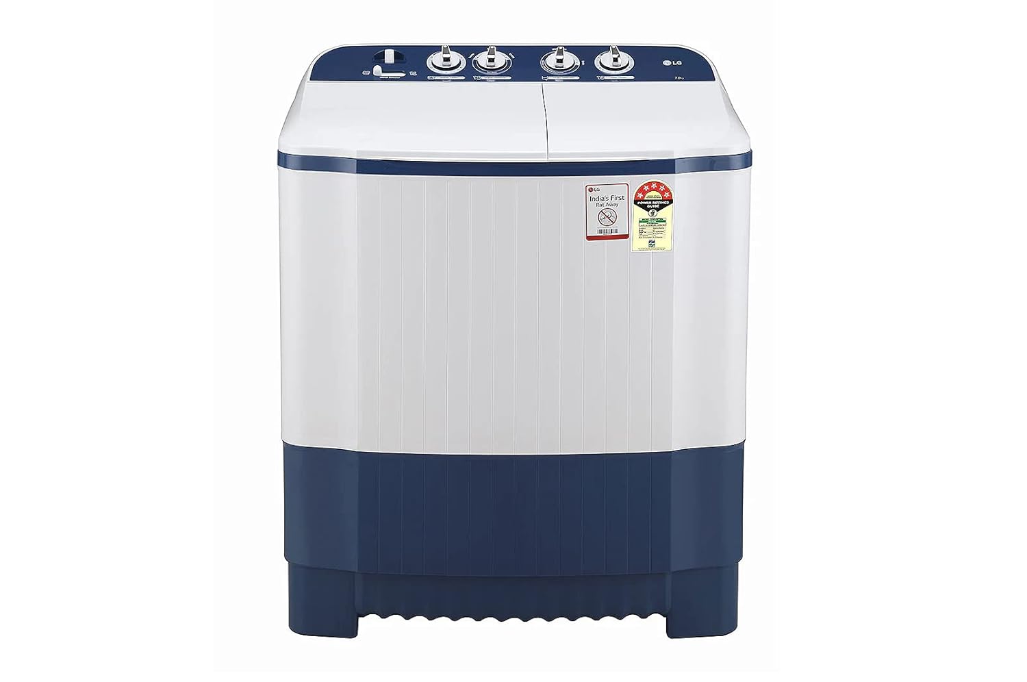LG 7 Kg 5 Star Semi-Automatic Top Loading Washing Machine Appliance (P7010NBAZ- Dark Blue)