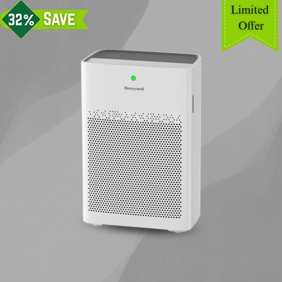 Honeywell Air Purifier for Home- 4 Stage Filtration- Covers 693 sq.ft- High Efficiency Pre-Filter- H13 HEPA Filter- Activated Carbon Filter- Removes 99.99% Pollutants & Micro Allergens - Air touch P1